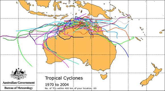 Where the Hazard occurs? - Cyclones